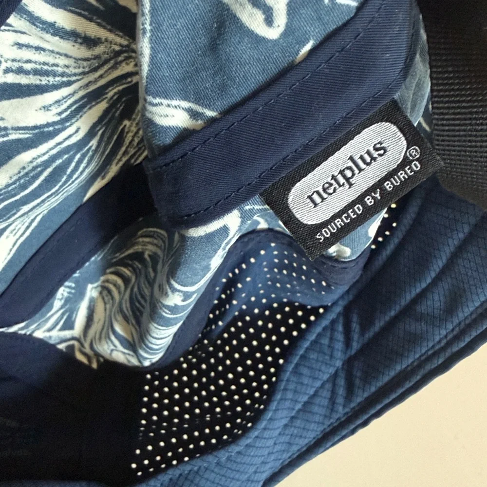 Patagonia Graphic Maclure Five-Panel Hat Limited Edition Navy Blue/ Tan Color